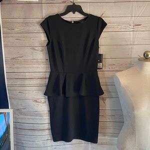 NWT Mossimo Supply Co Black Peplum Dress Size Medium